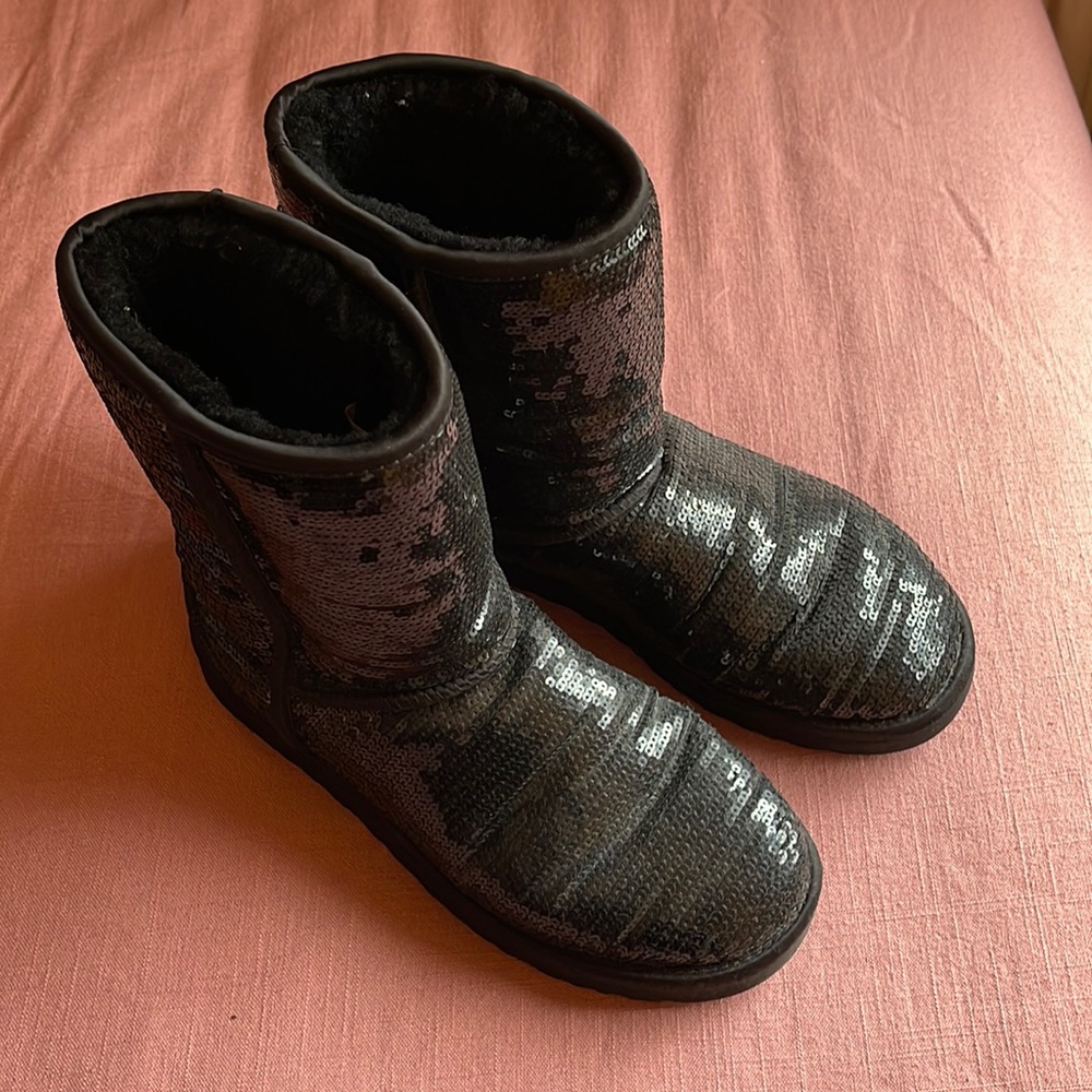 Black Sequin Uggs